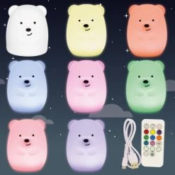 Ulysse Veilleuses Pour Bébé Petite Veilleuse Ourson -Luminaires enfant Soldes petite veilleuse ourson 2