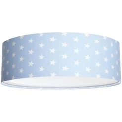 BPS Koncept Suspensions Enfant Plafonnier Tissu Bleu ø 60cm