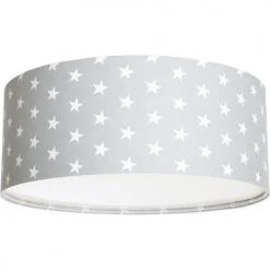 BPS Koncept Suspensions Enfant Plafonnier Tissu Gris ø 60cm