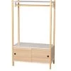 Wadiga Portemanteaux Et Patères Enfant Portant Vêtements En Bois + Placard Chambre Enfant