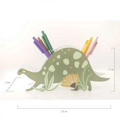 RNT By Really Nice Things Objets Déco Enfant Porte Crayons En Méthacrylate En Forme De Dinosaure Vert Pour Enfant -Luminaires enfant Soldes porte crayons en methacrylate en forme de dinosaure vert pour enfant 4
