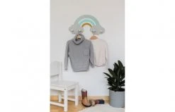 Kindsgut Portemanteaux Et Patères Enfant Porte-manteau Mural Forme Arc-en-ciel En Bois Muticolore -Luminaires enfant Soldes porte manteau mural forme arc en ciel en bois muticolore 3