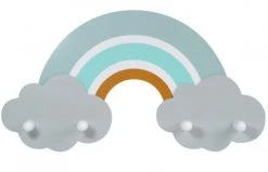 Kindsgut Portemanteaux Et Patères Enfant Porte-manteau Mural Forme Arc-en-ciel En Bois Muticolore -Luminaires enfant Soldes porte manteau mural forme arc en ciel en bois muticolore 4