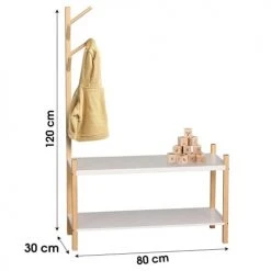 Fornord Portemanteaux Et Patères Enfant Portemanteau + Rangement Chaussures Pour Enfant -Luminaires enfant Soldes portemanteau rangement chaussures pour enfant 2