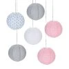 Wadiga Objets Déco Enfant Set De 6 Abat-jours Suspensions Lanternes Chambre Enfant En Papier