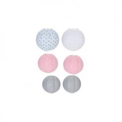 Wadiga Objets Déco Enfant Set De 6 Abat-jours Suspensions Lanternes Chambre Enfant En Papier -Luminaires enfant Soldes set de 6 abat jours suspensions lanternes chambre enfant en papier 2