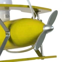 Tosel Suspensions Enfant Suspension Avion Bois Jaune 7 Tosel Suspensions Enfant Suspension Avion Bois Jaune -Luminaires enfant Soldes suspension avion bois jaune 2