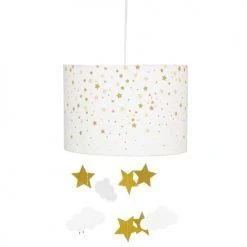 Decoratie Suspensions Enfant Suspension Blanc Et Ocre