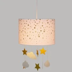Decoratie Suspensions Enfant Suspension Blanc Et Ocre -Luminaires enfant Soldes suspension blanc et ocre 3