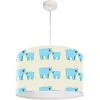 BPS Koncept Suspensions Enfant Suspension Enfant Abat-jour Tissu Bleu Et Blanc Et Beige ø 30