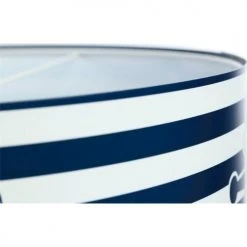 BPS Koncept Suspensions Enfant Suspension Enfant Abat-jour Tissu Bleu Et Blanc ø 40 -Luminaires enfant Soldes suspension enfant abat jour tissu bleu et blanc oe 40 3