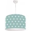 BPS Koncept Suspensions Enfant Suspension Enfant Abat-jour Tissu Bleu Et Blanc ø 40
