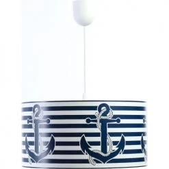 BPS Koncept Suspensions Enfant Suspension Enfant Abat-jour Tissu Bleu Et Blanc ø 50 11 BPS Koncept Suspensions Enfant Suspension Enfant Abat-jour Tissu Bleu Et Blanc ø 50 -Luminaires enfant Soldes suspension enfant abat jour tissu bleu et blanc oe 50 9