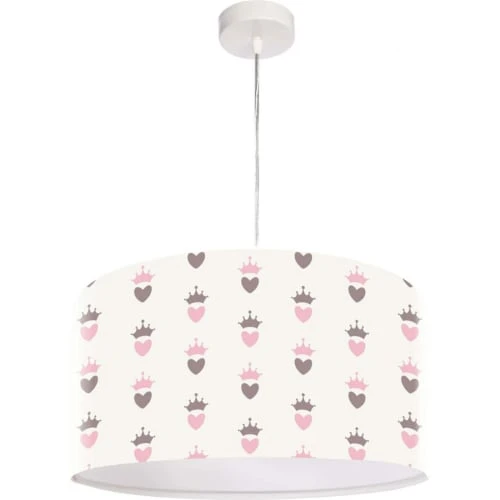 BPS Koncept Suspensions Enfant Suspension Enfant Abat-jour Tissu Multicolore Et Blanc ø 30 3 BPS Koncept Suspensions Enfant Suspension Enfant Abat-jour Tissu Multicolore Et Blanc ø 30 – Image 3