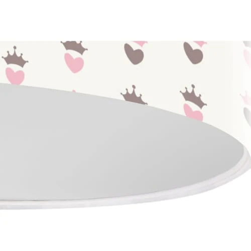 BPS Koncept Suspensions Enfant Suspension Enfant Abat-jour Tissu Multicolore Et Blanc ø 30 4 BPS Koncept Suspensions Enfant Suspension Enfant Abat-jour Tissu Multicolore Et Blanc ø 30 – Image 4