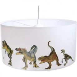 BPS Koncept Suspensions Enfant Suspension Enfant Abat-jour Tissu Multicolore Et Blanc ø 40 -Luminaires enfant Soldes suspension enfant abat jour tissu multicolore et blanc oe 40 13