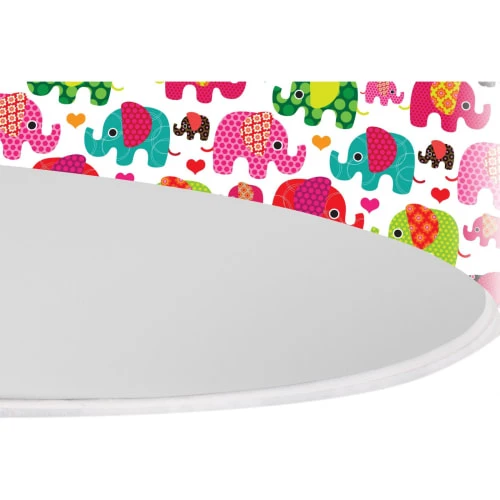 BPS Koncept Suspensions Enfant Suspension Enfant Abat-jour Tissu Multicolore Et Blanc ø 40 4 BPS Koncept Suspensions Enfant Suspension Enfant Abat-jour Tissu Multicolore Et Blanc ø 40 – Image 4