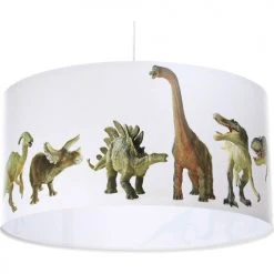 BPS Koncept Suspensions Enfant Suspension Enfant Abat-jour Tissu Multicolore Et Blanc ø 50