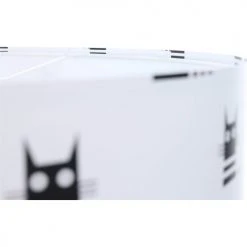 BPS Koncept Suspensions Enfant Suspension Enfant Abat-jour Tissu Noir Et Blanc ø 40 -Luminaires enfant Soldes suspension enfant abat jour tissu noir et blanc oe 40 3