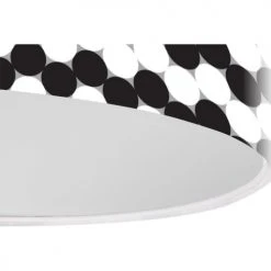 BPS Koncept Suspensions Enfant Suspension Enfant Abat-jour Tissu Noir Et Blanc ø 50 -Luminaires enfant Soldes suspension enfant abat jour tissu noir et blanc oe 50 13