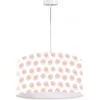 BPS Koncept Suspensions Enfant Suspension Enfant Abat-jour Tissu Rose Et Blanc ø 30