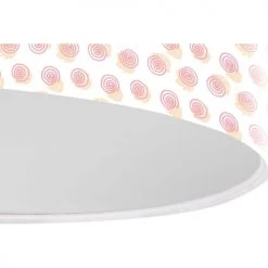 BPS Koncept Suspensions Enfant Suspension Enfant Abat-jour Tissu Rose Et Blanc ø 30 -Luminaires enfant Soldes suspension enfant abat jour tissu rose et blanc oe 30 14