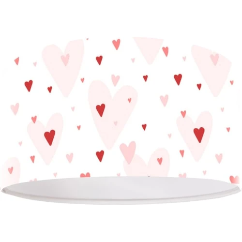 BPS Koncept Suspensions Enfant Suspension Enfant Abat-jour Tissu Rose Et Blanc ø 40 2 BPS Koncept Suspensions Enfant Suspension Enfant Abat-jour Tissu Rose Et Blanc ø 40 – Image 2