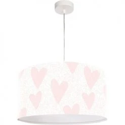 BPS Koncept Suspensions Enfant Suspension Enfant Abat-jour Tissu Rose Et Blanc ø 40 6 BPS Koncept Suspensions Enfant Suspension Enfant Abat-jour Tissu Rose Et Blanc ø 40 -Luminaires enfant Soldes suspension enfant abat jour tissu rose et blanc oe 40 10