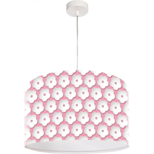 BPS Koncept Suspensions Enfant Suspension Enfant Abat-jour Tissu Rose Et Blanc ø 40 1 BPS Koncept Suspensions Enfant Suspension Enfant Abat-jour Tissu Rose Et Blanc ø 40
