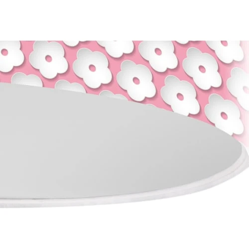 BPS Koncept Suspensions Enfant Suspension Enfant Abat-jour Tissu Rose Et Blanc ø 40 4 BPS Koncept Suspensions Enfant Suspension Enfant Abat-jour Tissu Rose Et Blanc ø 40 – Image 4