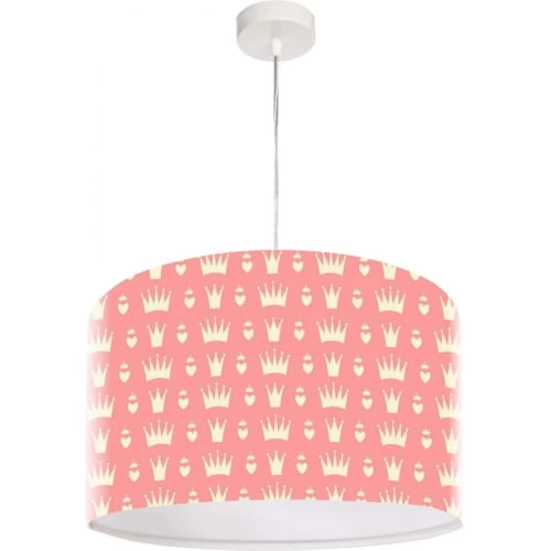 BPS Koncept Suspensions Enfant Suspension Enfant Abat-jour Tissu Rose Et Blanc ø 40 1 BPS Koncept Suspensions Enfant Suspension Enfant Abat-jour Tissu Rose Et Blanc ø 40