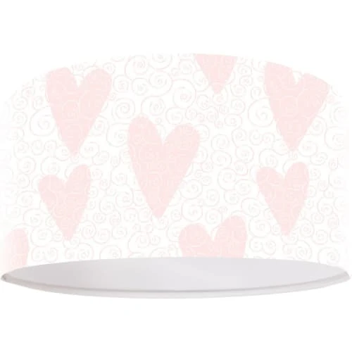 BPS Koncept Suspensions Enfant Suspension Enfant Abat-jour Tissu Rose Et Blanc ø 50 2 BPS Koncept Suspensions Enfant Suspension Enfant Abat-jour Tissu Rose Et Blanc ø 50 – Image 2