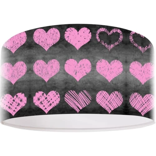 BPS Koncept Suspensions Enfant Suspension Enfant Abat-jour Tissu Rose Et Noir Et Blanc ø 30 2 BPS Koncept Suspensions Enfant Suspension Enfant Abat-jour Tissu Rose Et Noir Et Blanc ø 30 – Image 2