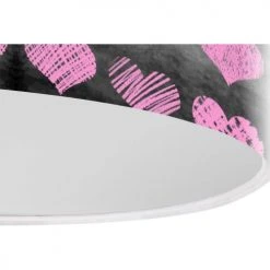 BPS Koncept Suspensions Enfant Suspension Enfant Abat-jour Tissu Rose Et Noir Et Blanc ø 30 7 BPS Koncept Suspensions Enfant Suspension Enfant Abat-jour Tissu Rose Et Noir Et Blanc ø 30 -Luminaires enfant Soldes suspension enfant abat jour tissu rose et noir et blanc oe 30 3