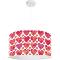 BPS Koncept Suspensions Enfant Suspension Enfant Abat-jour Tissu Rouge Et Blanc ø 40 6 BPS Koncept Suspensions Enfant Suspension Enfant Abat-jour Tissu Rouge Et Blanc ø 40 -Luminaires enfant Soldes suspension enfant abat jour tissu rouge et blanc oe 40 2