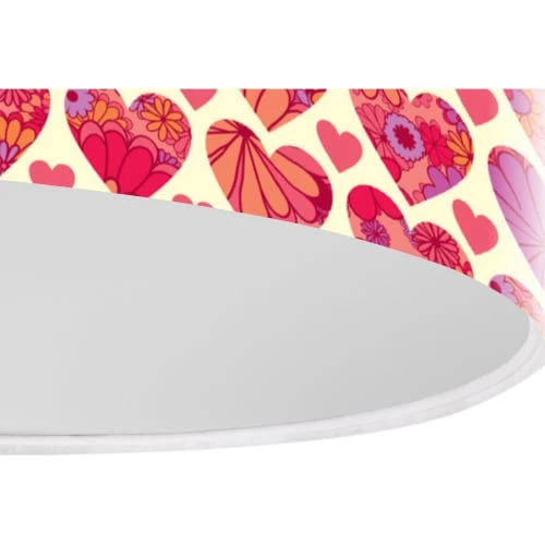 BPS Koncept Suspensions Enfant Suspension Enfant Abat-jour Tissu Rouge Et Blanc ø 40 4 BPS Koncept Suspensions Enfant Suspension Enfant Abat-jour Tissu Rouge Et Blanc ø 40 – Image 4