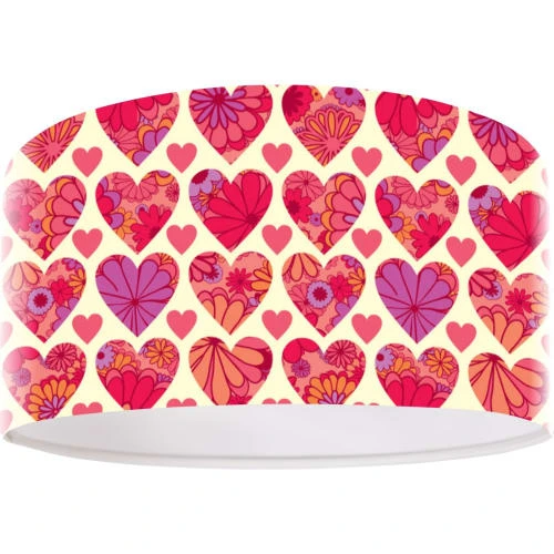 BPS Koncept Suspensions Enfant Suspension Enfant Abat-jour Tissu Rouge Et Blanc ø 50 2 BPS Koncept Suspensions Enfant Suspension Enfant Abat-jour Tissu Rouge Et Blanc ø 50 – Image 2