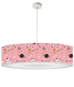 Abat-jours Suspensions Enfant Suspension Enfant Planète Rose Doux T 50 X H 25