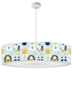 Abat-jours Suspensions Enfant Suspension Enfant Savane Petit Bleu T 50 X H 25
