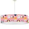 Abat-jours Suspensions Enfant Suspension Enfant Savane Rose Doux T 50 X H 25