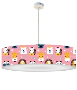 Abat-jours Suspensions Enfant Suspension Enfant Savane Rose Doux T 50 X H 25