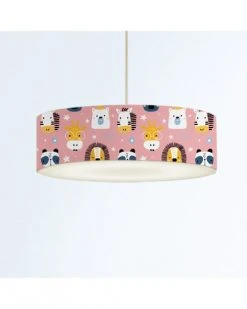 Abat-jours Suspensions Enfant Suspension Enfant Savane Rose Doux T 50 X H 25 -Luminaires enfant Soldes suspension enfant savane rose doux t 50 x h 25 3