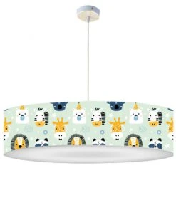 Abat-jours Suspensions Enfant Suspension Enfant Savane Vert Pastel T 50 X H 25