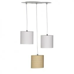 Sauthon Suspensions Enfant Suspension Lumineuse Trio Plafonnier En Coton Beige