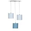 Sauthon Suspensions Enfant Suspension Lumineuse Trio Plafonnier En Coton Bleu