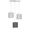 Sauthon Suspensions Enfant Suspension Lumineuse Trio Plafonnier En Coton Gris