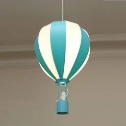 Rosemonde Et Michel Coudert Suspensions Enfant Suspension Montgolfière Bleue D30cm 5 Rosemonde Et Michel Coudert Suspensions Enfant Suspension Montgolfière Bleue D30cm -Luminaires enfant Soldes suspension montgolfiere bleue d30cm 2