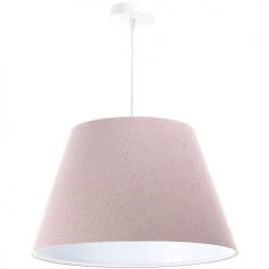 BPS Koncept Suspensions Enfant Suspension Tissu Rose 55x55x26,5cm -Luminaires enfant Soldes suspension tissu rose 55x55x26 5cm 4