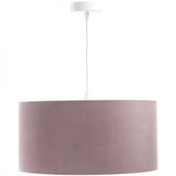 BPS Koncept Suspensions Enfant Suspension Tissu Rose ø50 - H25cm -Luminaires enfant Soldes suspension tissu rose oe50 h25cm 2