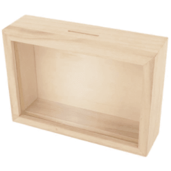 Artemio Objets Déco Enfant Tirelire Cadre En Bois à Customiser 12x17cm